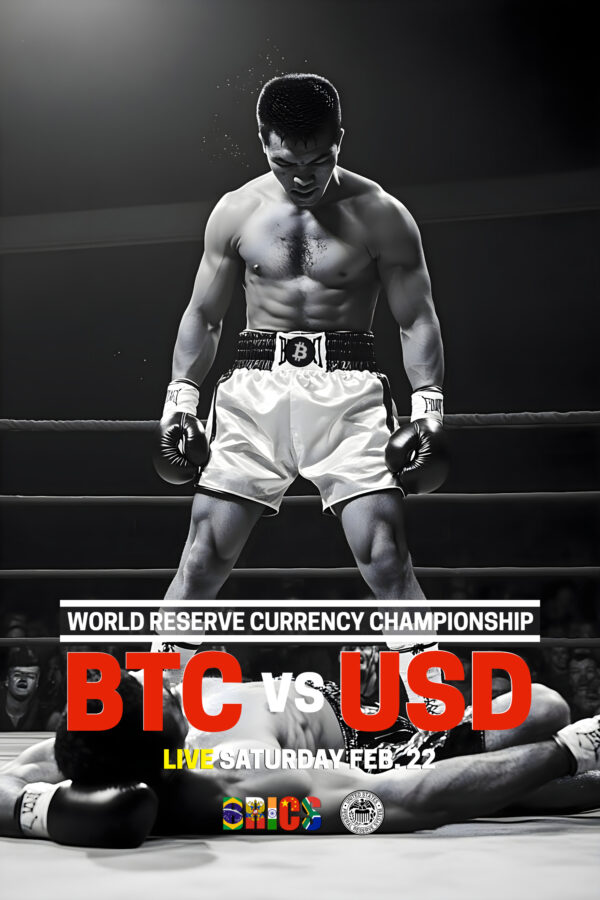 "World Reserve Currency" fight poster in 24"x36" V2