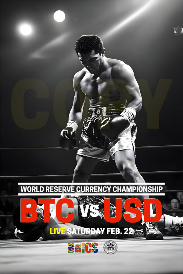 "World Reserve Currency" fight poster in 24"x36" V4